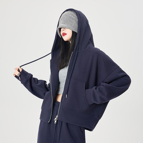 Korean-style Loose-fitting, Figure-flattering Casual Jacketversatile Top