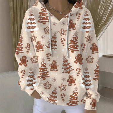 New Christmas Cat-Print Women&